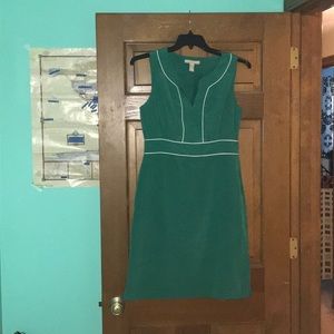 Banana Republic Green Sleeveless Dress, Size 8